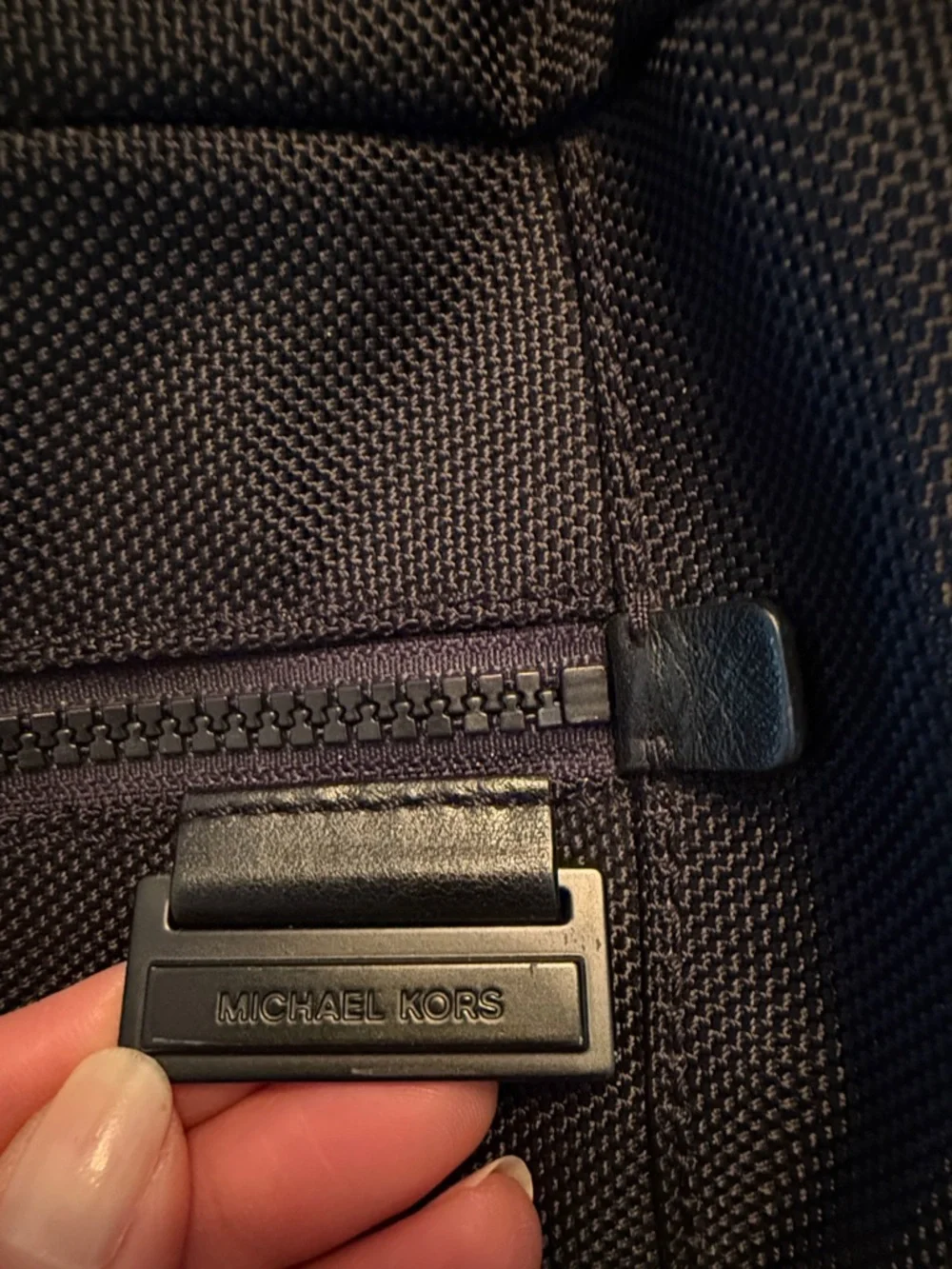 Michael Kors Black Nylon Backpack with Front Zip Pocket - Picture 7 of 7